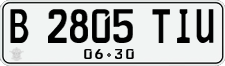 License plate of Indonesia, Regular plates