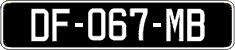 French license plate, SIV (oldtimers)