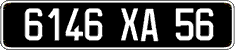 French license plate, FNI
