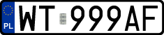 License plates of Poland, Regular car plates