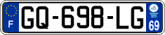 French license plate, SIV (ordinary)