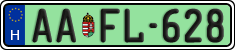 license plates of Hungary, Regular plates (2022)