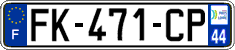 French license plate, SIV (ordinary)