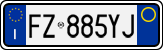 License plate of Italy, Cars (1994 year series)