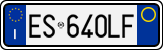 License plate of Italy, Cars (1994 year series)