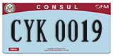 Federal license plates, Diplomatic