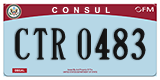 Federal license plates, Diplomatic