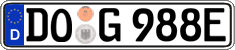 German license plate, Electric vehicles