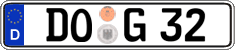 German license plate, Regular plates