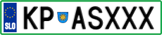 License plate of Slovenia, Vanity Plates