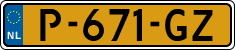 License plate of the Netherlands, Cars