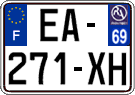 French license plate, SIV (ordinary)
