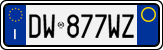 License plate of Italy, Cars (1994 year series)