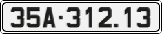 License plate of Vietnam, Cars