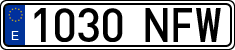 License plates of Spain, Ordinary (2000)