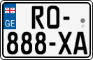 License plate of Georgia, Cars (2014)
