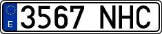 License plates of Spain, Ordinary (2000)