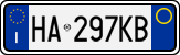 License plate of Italy, Cars (1994 year series)