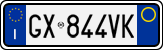 License plate of Italy, Cars (1994 year series)