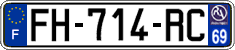 French license plate, SIV (ordinary)