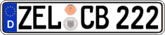 German license plate, Regular plates
