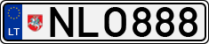 License plate of Lithuania, Cars