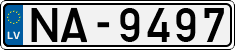 License plate of Latvia, Regular car plates