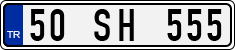 License plate of Turkey, Regular plates