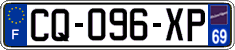 French license plate, SIV (ordinary)