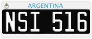 License plate of Argentina, Cars (1995, ABC 123)