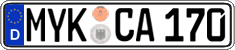 German license plate, Regular plates