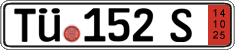 German license plate, Export transit plates