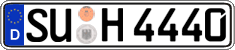 German license plate, Regular plates
