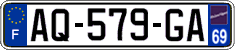 French license plate, SIV (ordinary)