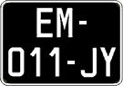 French license plate, SIV (oldtimers)