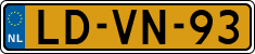 License plate of the Netherlands, Cars