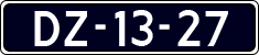 License plate of the Netherlands, Imported oldtimers (cars)
