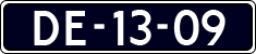 License plate of the Netherlands, Imported oldtimers (cars)