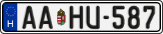 license plates of Hungary, Regular plates (2022)