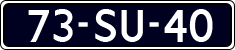 License plate of the Netherlands, Cars