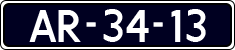 License plate of the Netherlands, Imported oldtimers (cars)