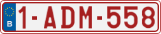 License plate of Belgium, Regular plates (2010)