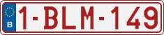License plate of Belgium, Regular plates (2010)