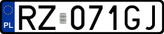 License plates of Poland, Regular car plates