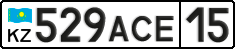License plate Kazakhstan, Private owners (2012)