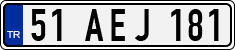 License plate of Turkey, Regular plates