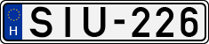 license plates of Hungary, Cars (1990)