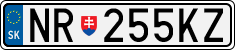 License plate of Slovakia, Cars
