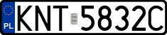License plates of Poland, Regular car plates