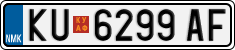 License plate of North Macedonia, Regular plates (2012)